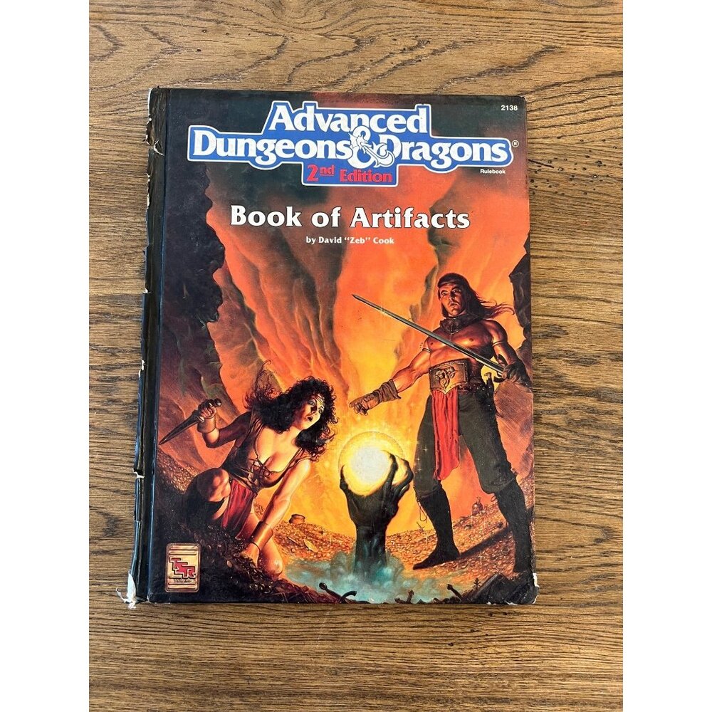 Advanced Dungeons & Dragons 2nd Edition Book Of Artifacts Hardcover
